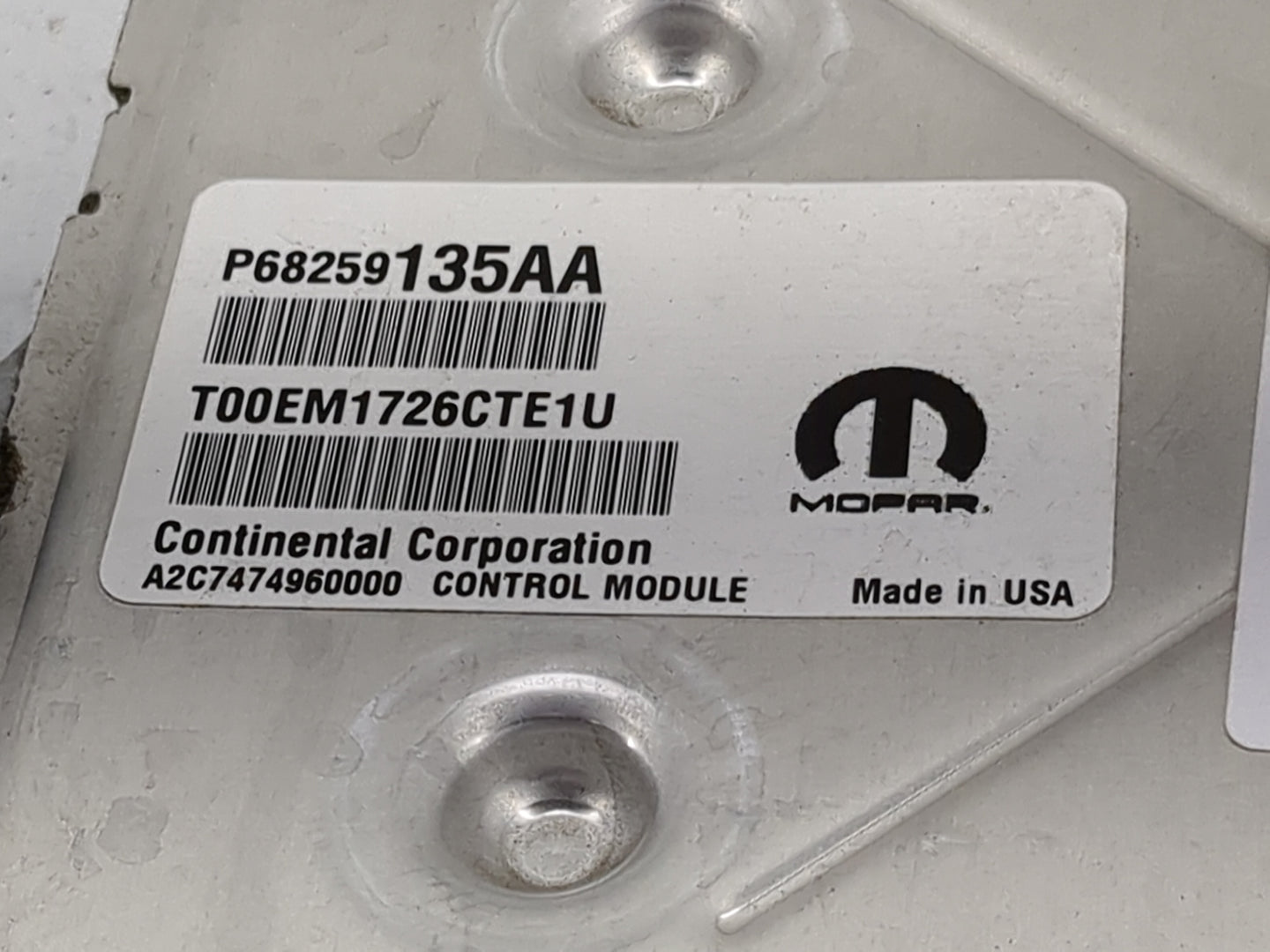 2016-2019 Dodge Journey PCM Engine Control Computer ECU ECM PCU OEM P/N:P68259135AA P68274648AD Fits Fits 2016 2017 2018 201