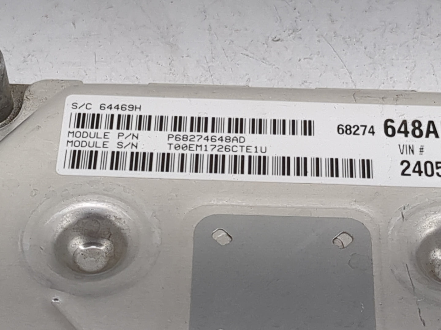 2016-2019 Dodge Journey PCM Engine Control Computer ECU ECM PCU OEM P/N:P68259135AA P68274648AD Fits Fits 2016 2017 2018 201