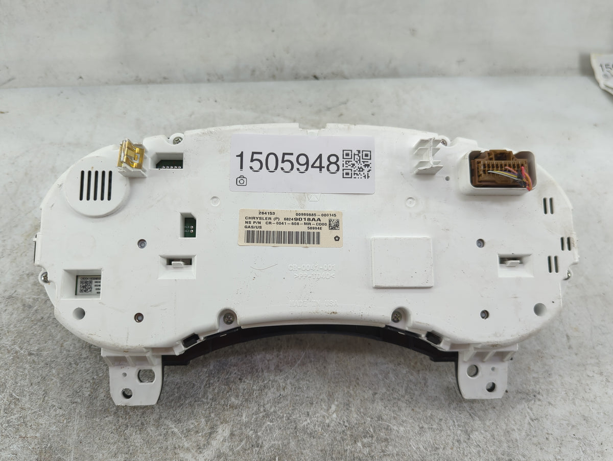 2016 Dodge Journey Instrument Cluster Speedometer Gauges P/N:68249018AA CR-0041-608-MR-CO00 Miles: Fits OEM Used Auto Parts 