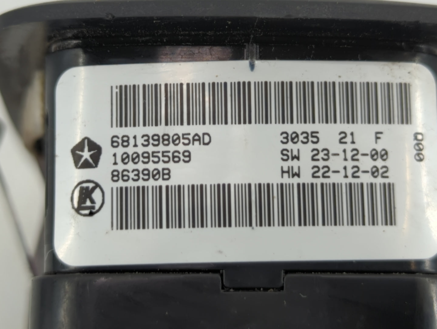 2011-2019 Dodge Journey Master Power Window Switch Replacement Driver Side Left P/N:68139805AD 56046823AC Fits OEM Used Auto