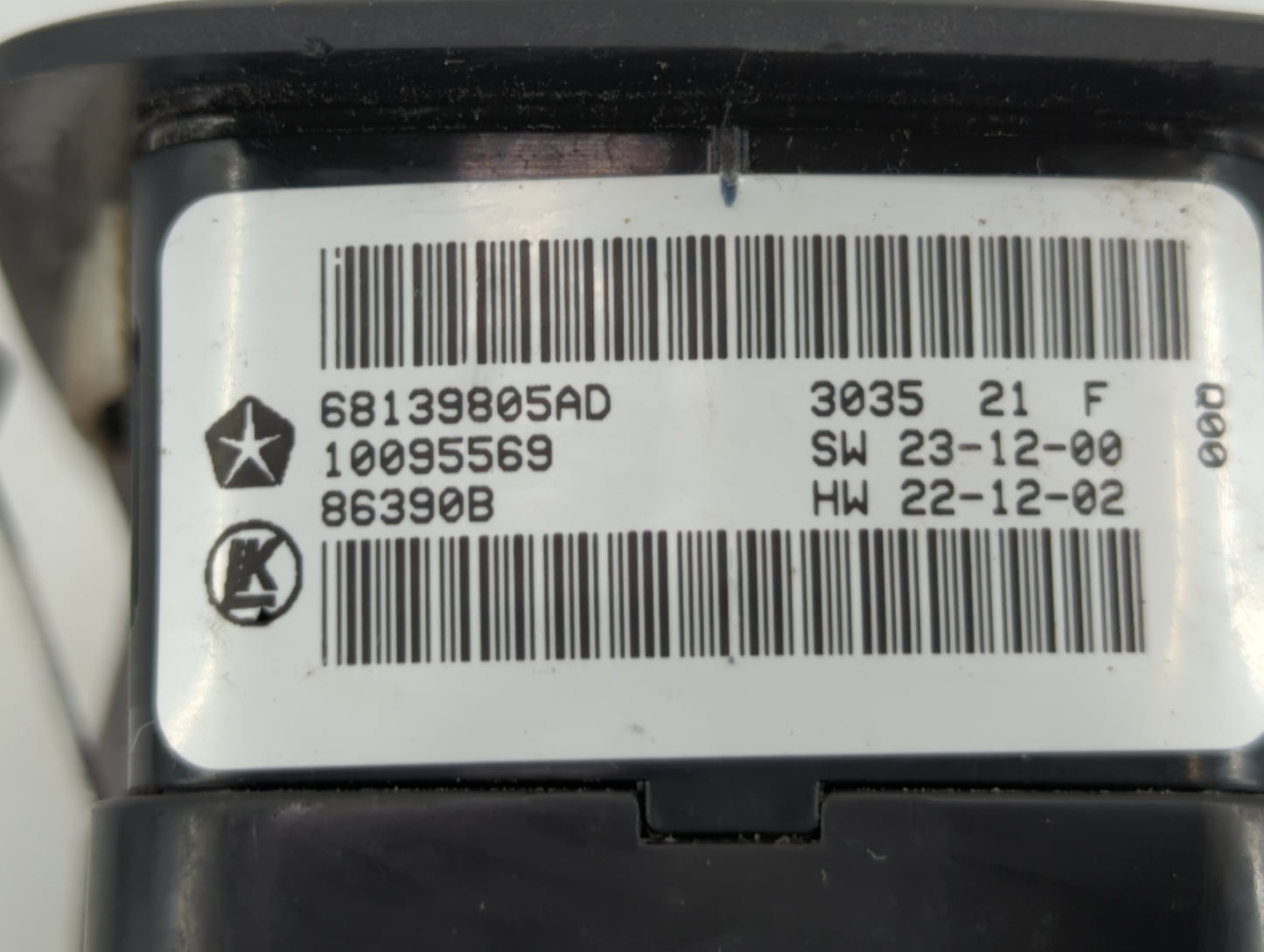2011-2019 Dodge Journey Master Power Window Switch Replacement Driver Side Left P/N:68139805AD 56046823AC Fits OEM Used Auto