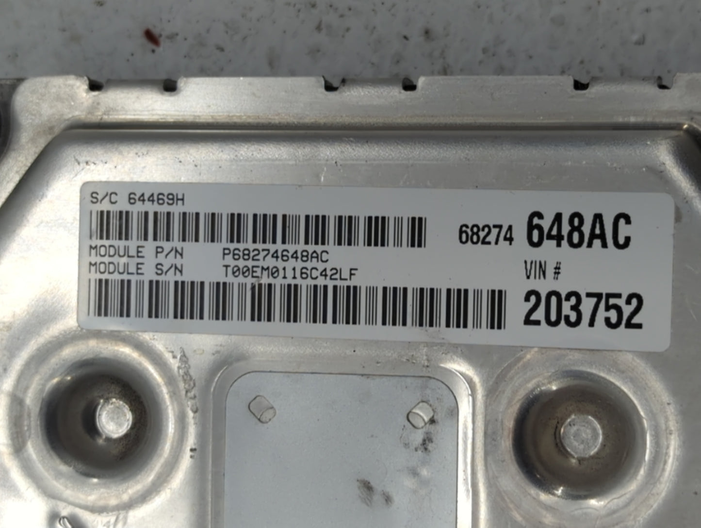 2016-2019 Dodge Journey PCM Engine Control Computer ECU ECM PCU OEM P/N:P68259135AA Fits Fits 2016 2017 2018 2019 OEM Used A
