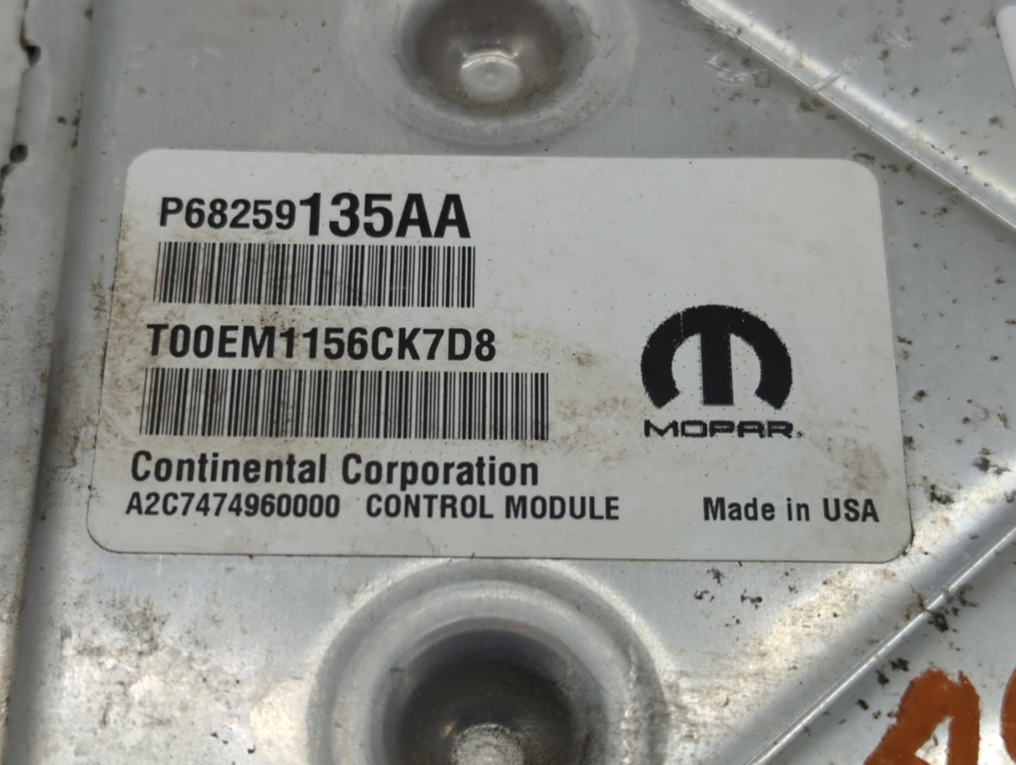 2016-2019 Dodge Journey PCM Engine Control Computer ECU ECM PCU OEM P/N:68274649AC Fits Fits 2016 2017 2018 2019 OEM Used Au