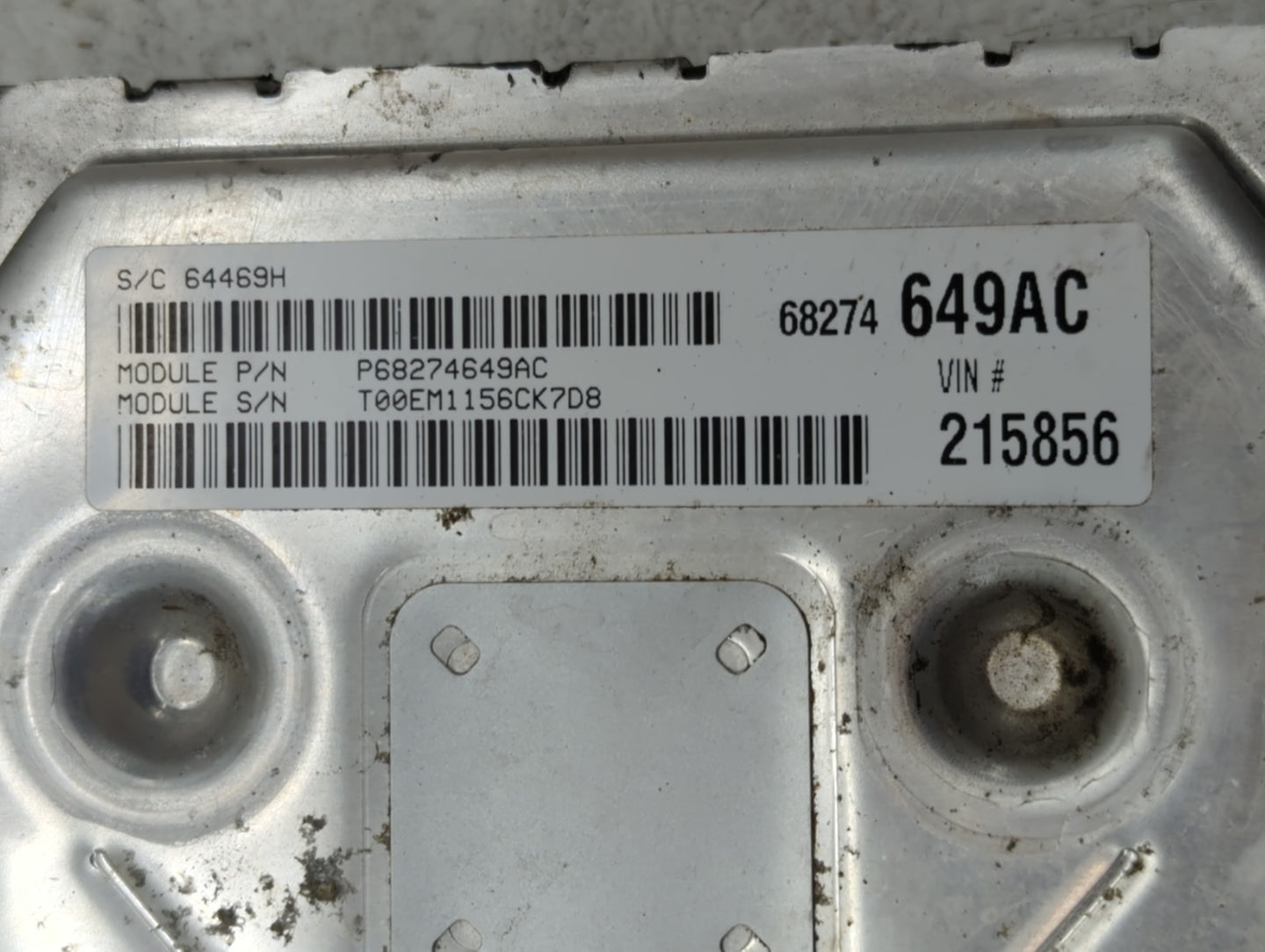 2016-2019 Dodge Journey PCM Engine Control Computer ECU ECM PCU OEM P/N:68274649AC Fits Fits 2016 2017 2018 2019 OEM Used Au