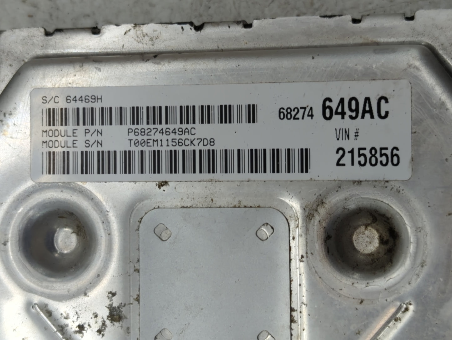 2016-2019 Dodge Journey PCM Engine Control Computer ECU ECM PCU OEM P/N:68274649AC Fits Fits 2016 2017 2018 2019 OEM Used Au