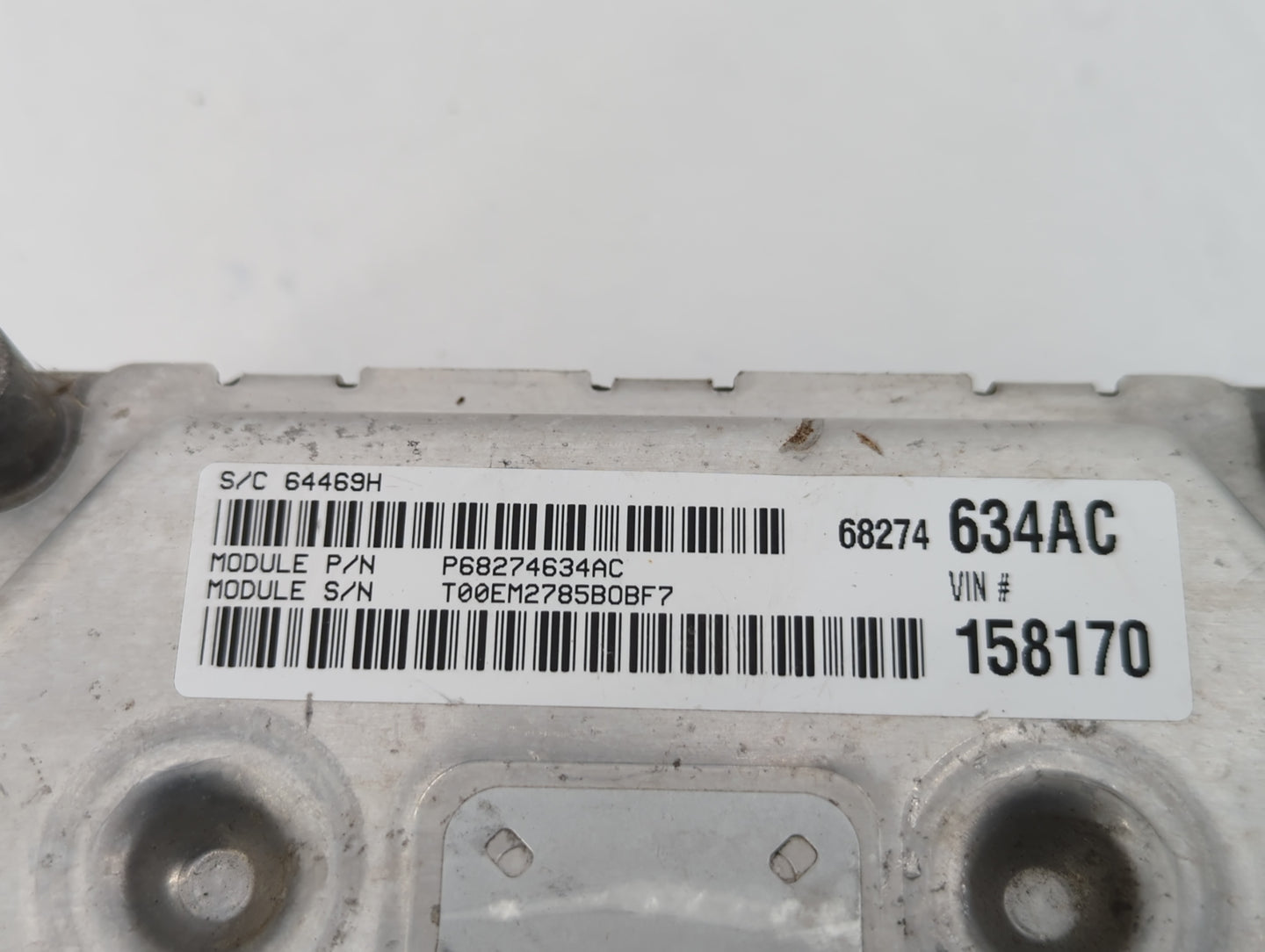 2016-2020 Dodge Journey PCM Engine Control Computer ECU ECM PCU OEM P/N:P68259127AA Fits Fits 2016 2017 2018 2019 2020 OEM U