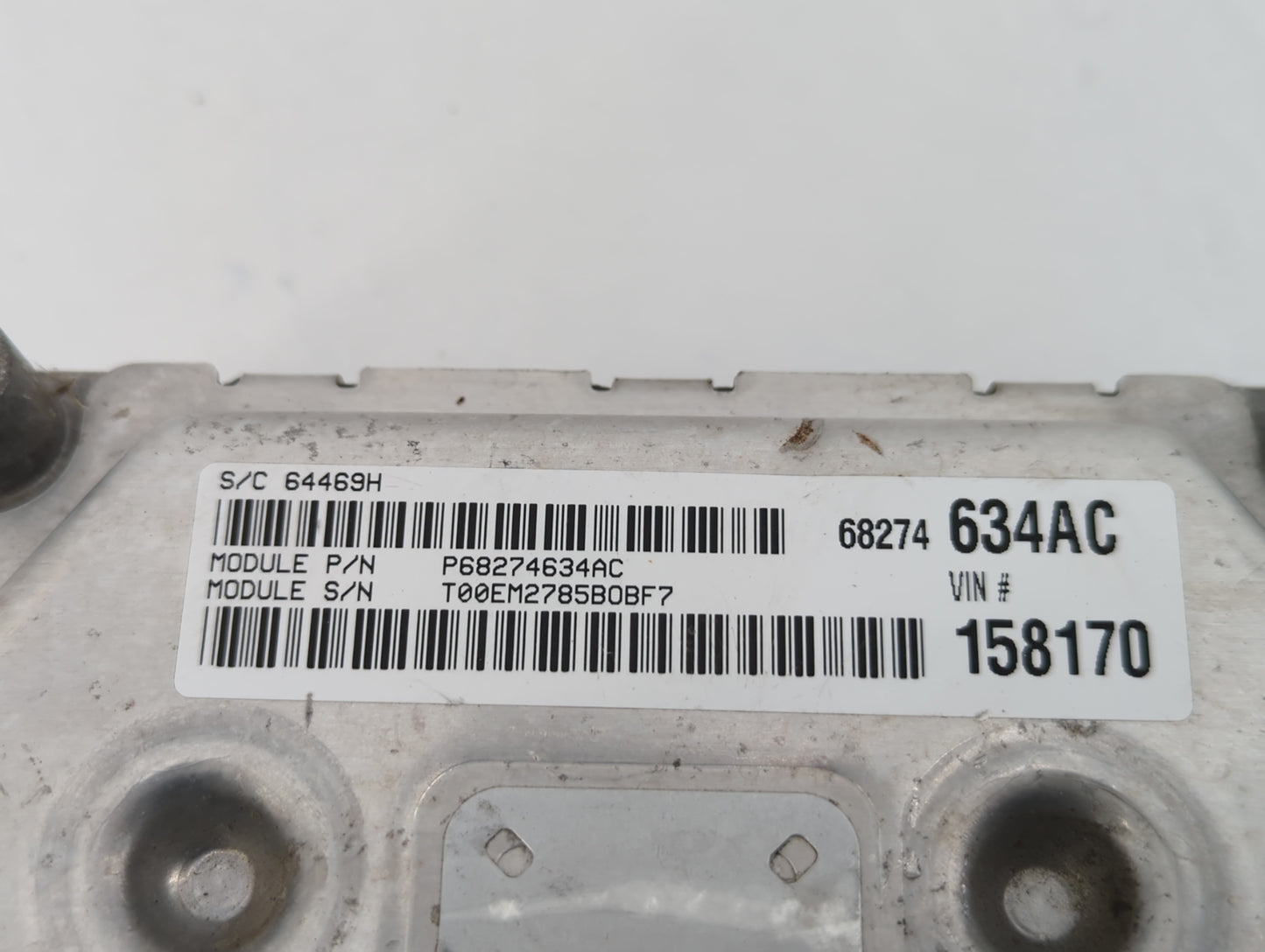 2016-2020 Dodge Journey PCM Engine Control Computer ECU ECM PCU OEM P/N:P68259127AA Fits Fits 2016 2017 2018 2019 2020 OEM U