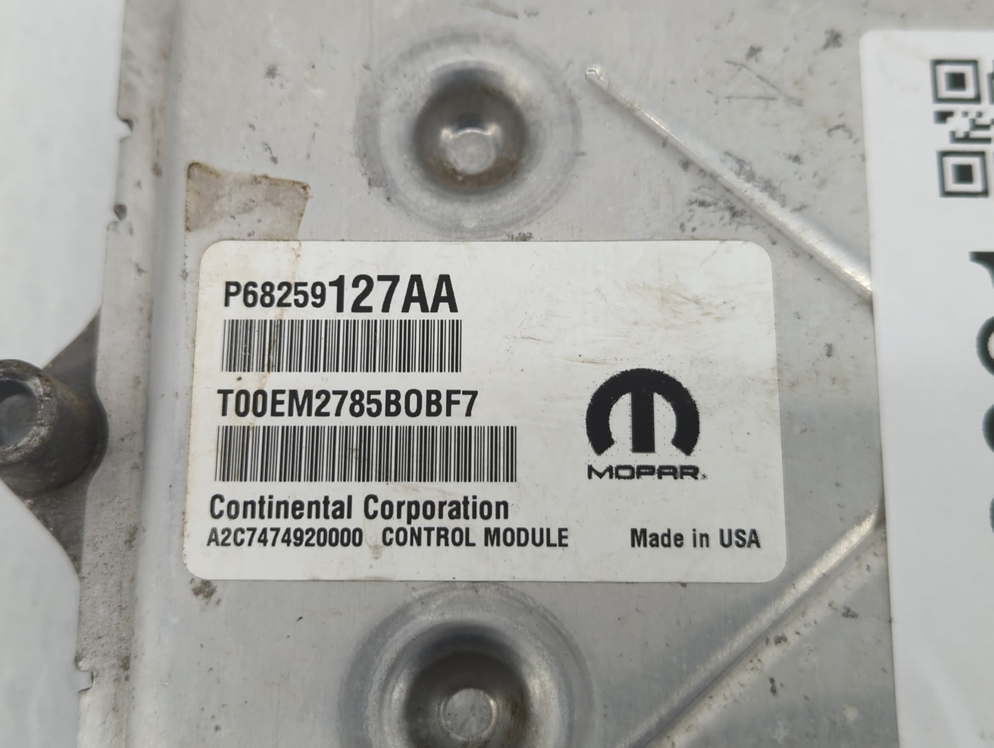 2016-2020 Dodge Journey PCM Engine Control Computer ECU ECM PCU OEM P/N:P68259127AA Fits Fits 2016 2017 2018 2019 2020 OEM U