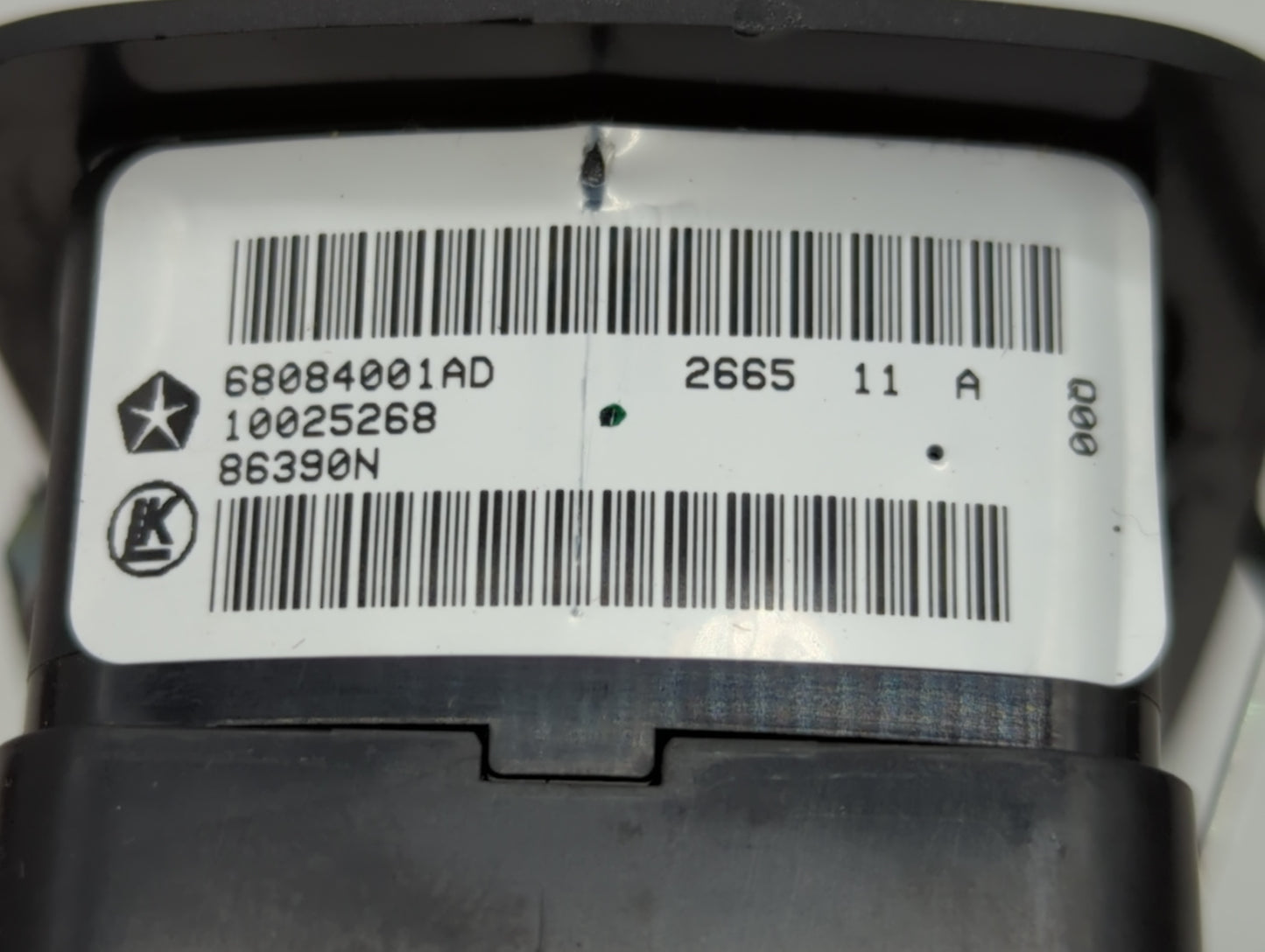 2016 Dodge Journey Master Power Window Switch Replacement Driver Side Left P/N:68084001AD Fits OEM Used Auto Parts - Oemused