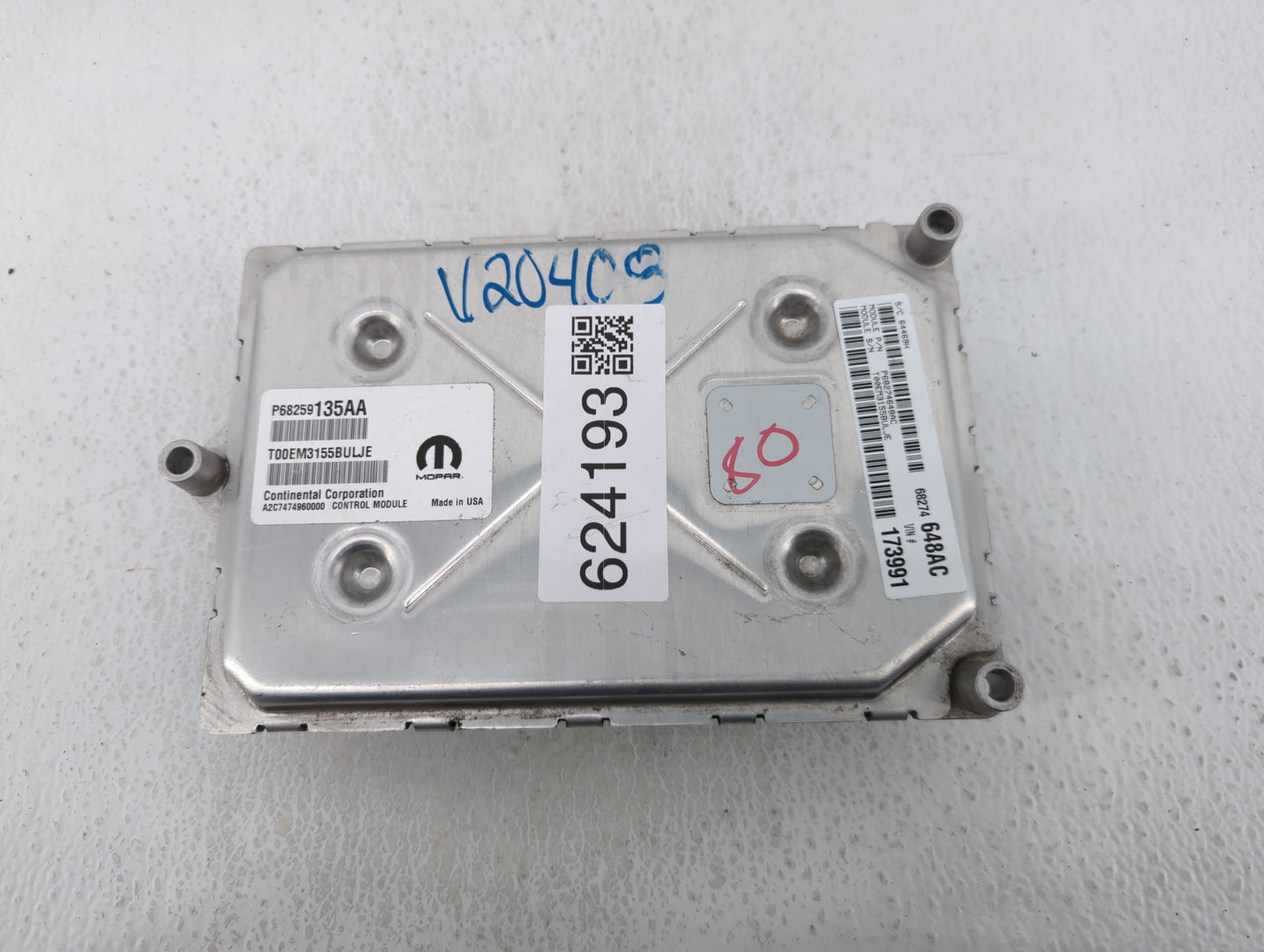 2016-2019 Dodge Journey PCM Engine Control Computer ECU ECM PCU OEM P/N:68274648AC P68259135AA Fits Fits 2016 2017 2018 2019