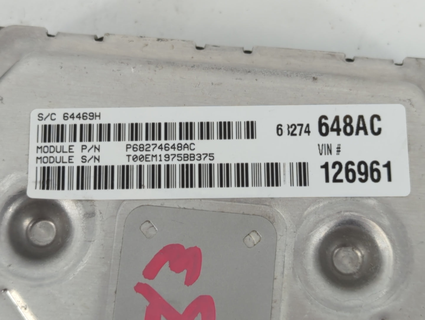 2016-2019 Dodge Journey PCM Engine Control Computer ECU ECM PCU OEM P/N:P68274648AC P68259135AA Fits Fits 2016 2017 2018 201