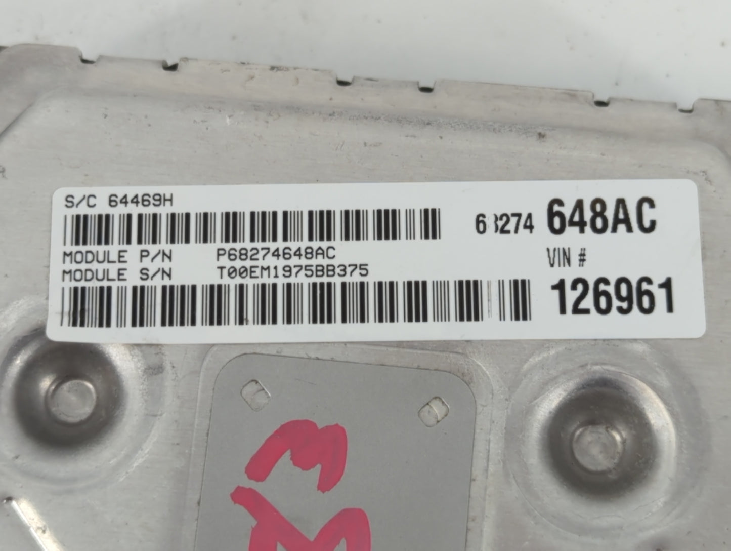 2016-2019 Dodge Journey PCM Engine Control Computer ECU ECM PCU OEM P/N:P68274648AC P68259135AA Fits Fits 2016 2017 2018 201