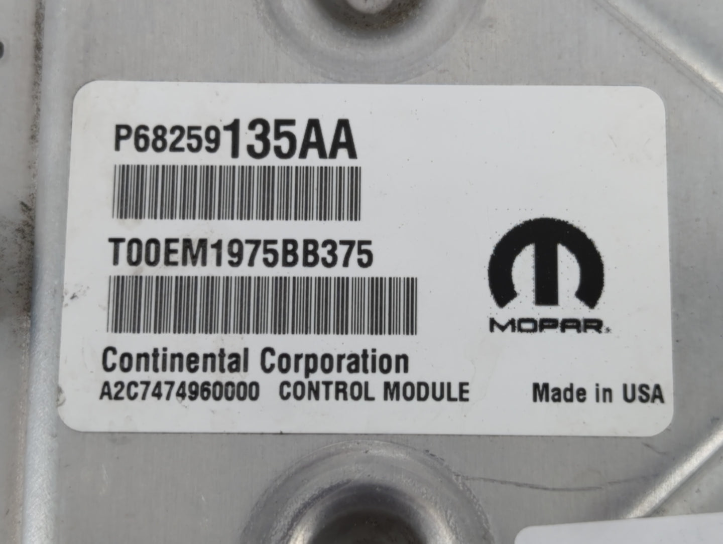 2016-2019 Dodge Journey PCM Engine Control Computer ECU ECM PCU OEM P/N:P68274648AC P68259135AA Fits Fits 2016 2017 2018 201