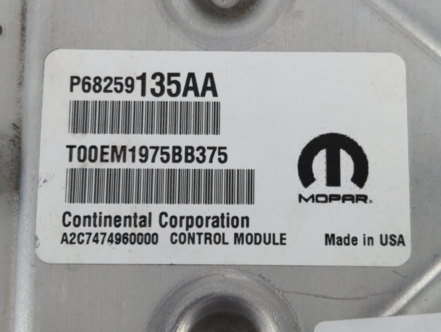 2016-2019 Dodge Journey PCM Engine Control Computer ECU ECM PCU OEM P/N:P68274648AC P68259135AA Fits Fits 2016 2017 2018 201