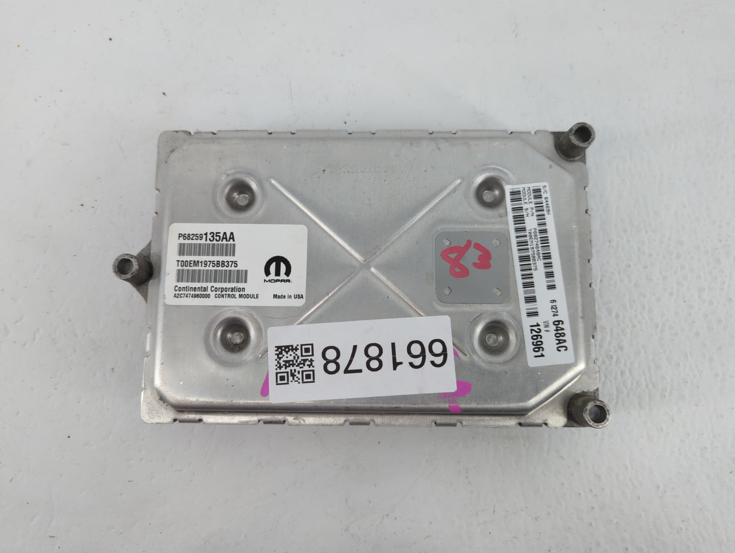 2016-2019 Dodge Journey PCM Engine Control Computer ECU ECM PCU OEM P/N:P68274648AC P68259135AA Fits Fits 2016 2017 2018 201