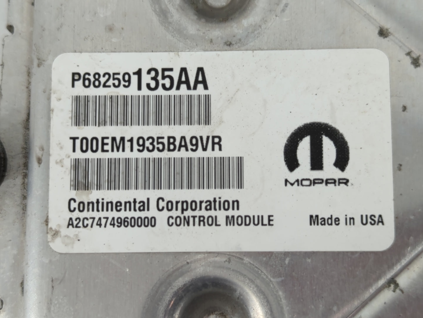 2016-2019 Dodge Journey PCM Engine Control Computer ECU ECM PCU OEM P/N:P68274649AC P68259135AA Fits Fits 2016 2017 2018 201