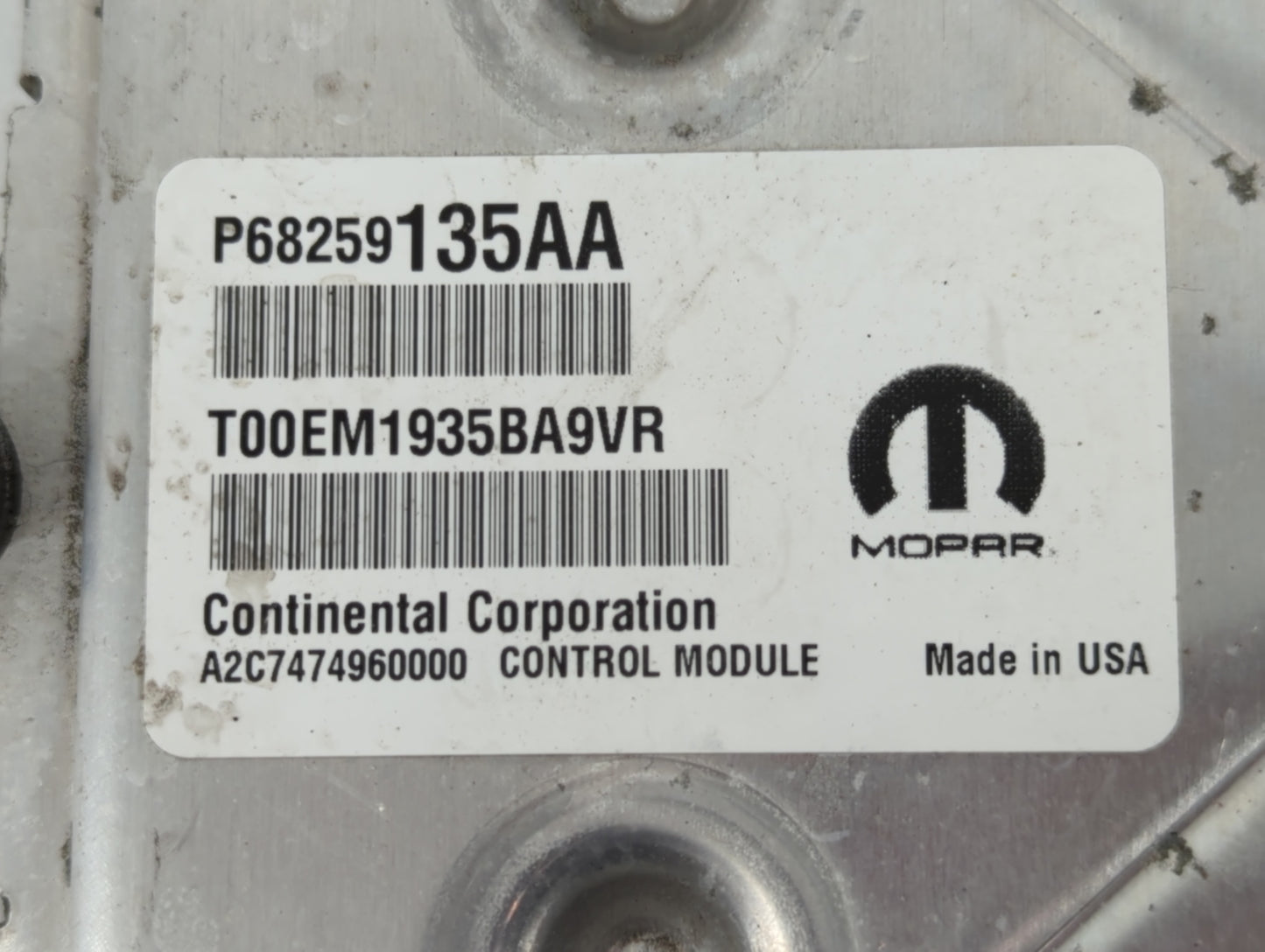 2016-2019 Dodge Journey PCM Engine Control Computer ECU ECM PCU OEM P/N:P68274649AC P68259135AA Fits Fits 2016 2017 2018 201