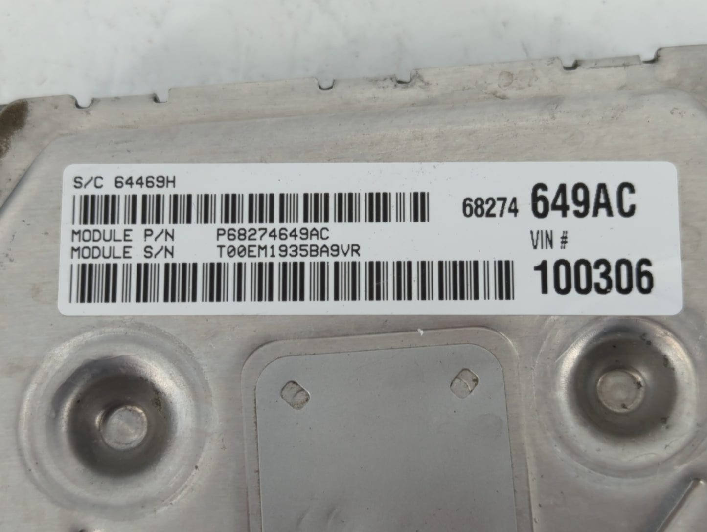 2016-2019 Dodge Journey PCM Engine Control Computer ECU ECM PCU OEM P/N:P68274649AC P68259135AA Fits Fits 2016 2017 2018 201