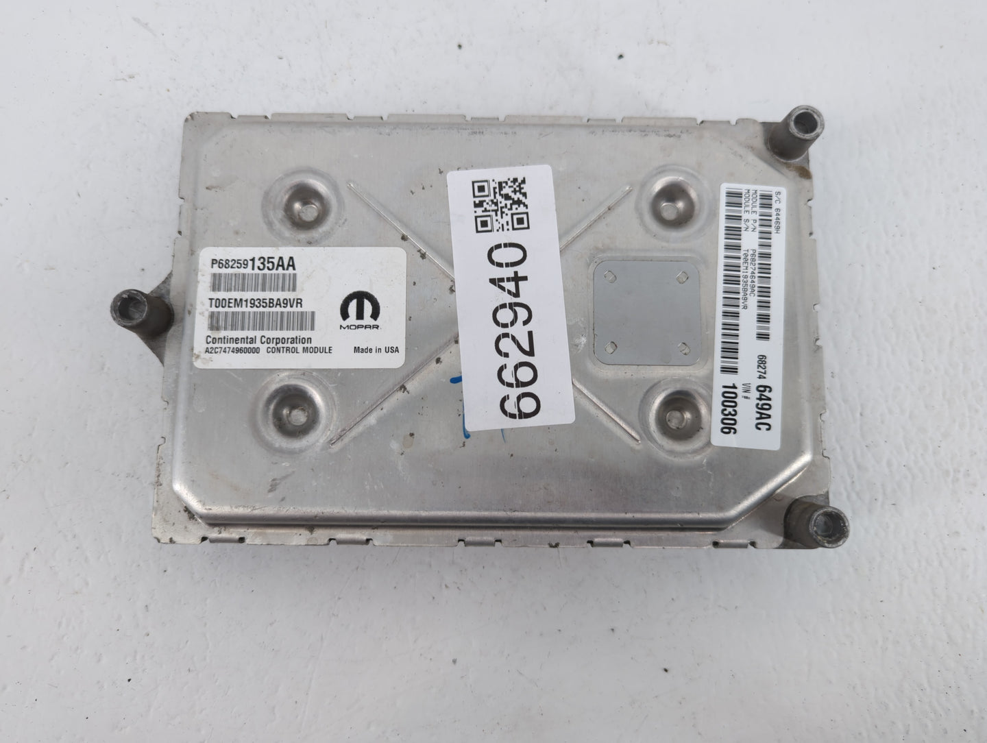 2016-2019 Dodge Journey PCM Engine Control Computer ECU ECM PCU OEM P/N:P68274649AC P68259135AA Fits Fits 2016 2017 2018 201