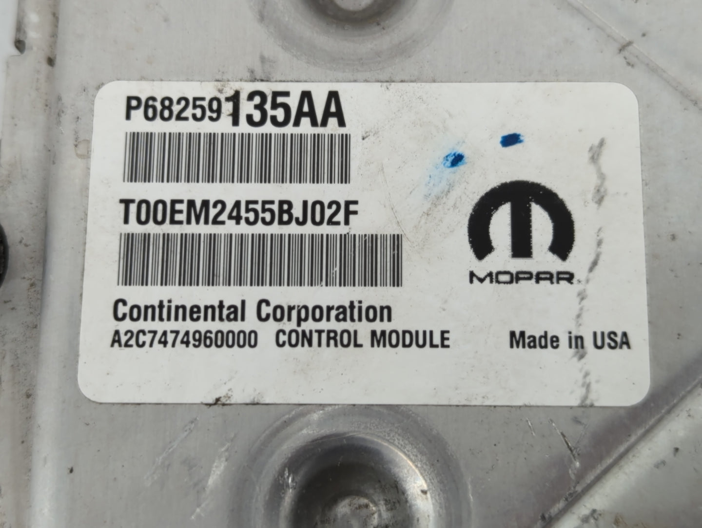2016-2019 Dodge Journey PCM Engine Control Computer ECU ECM PCU OEM P/N:P68274648AC P68259135AA Fits Fits 2016 2017 2018 201