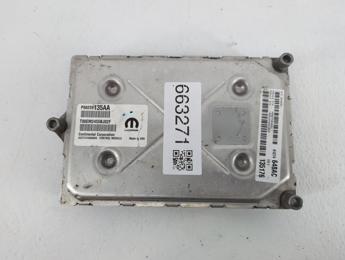 2016-2019 Dodge Journey PCM Engine Control Computer ECU ECM PCU OEM P/N:P68274648AC P68259135AA Fits Fits 2016 2017 2018 201