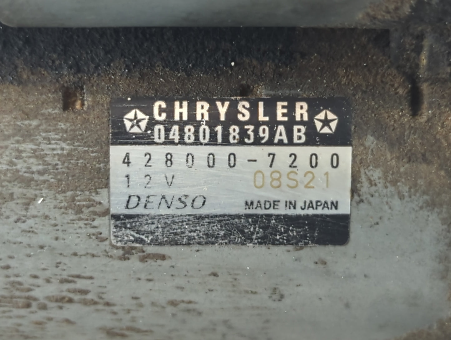 2011-2019 Dodge Journey Car Starter Motor Solenoid OEM P/N:428000-7200 Fits OEM Used Auto Parts - Oemusedautoparts1.com