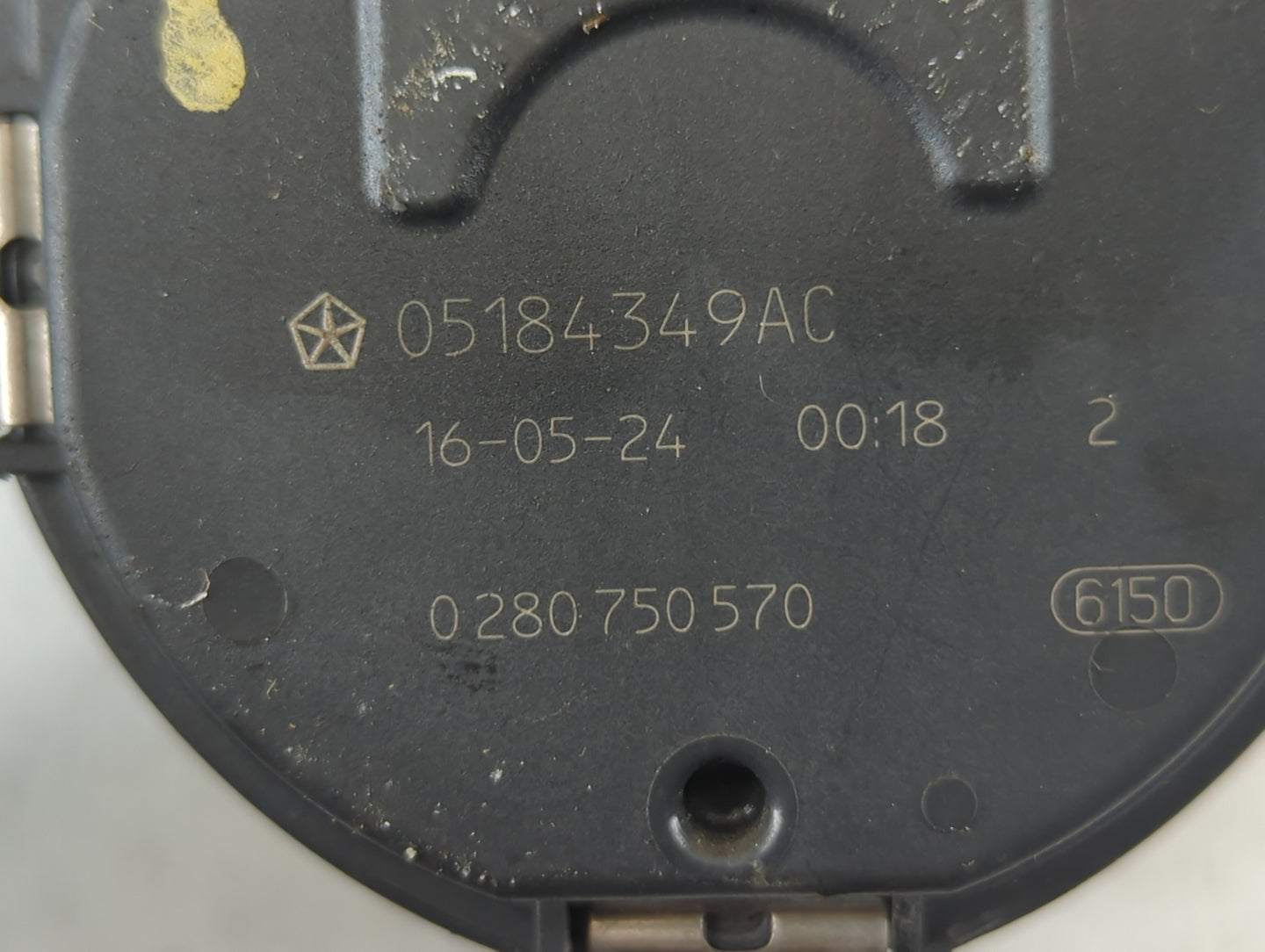 2011-2019 Dodge Journey Throttle Body P/N:0 280 750 570 05184349AC Fits OEM Used Auto Parts - Oemusedautoparts1.com