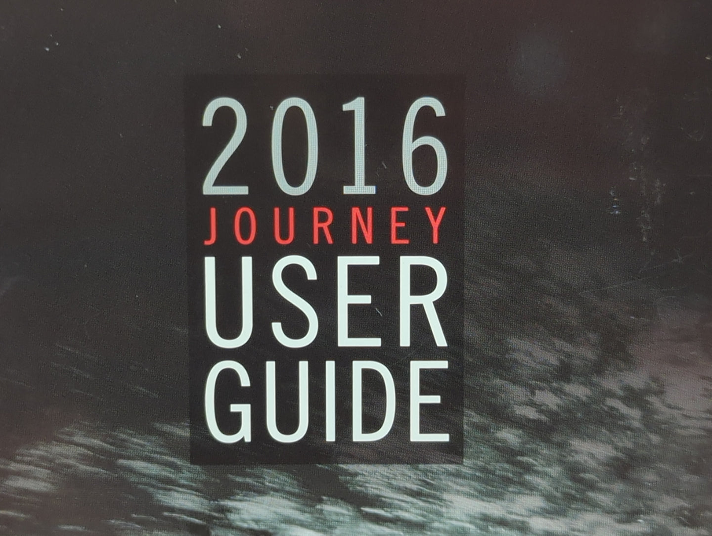 2016 Dodge Journey Owners Manual Book Guide P/N:16JC49-926-AA OEM Used Auto Parts - Oemusedautoparts1.com