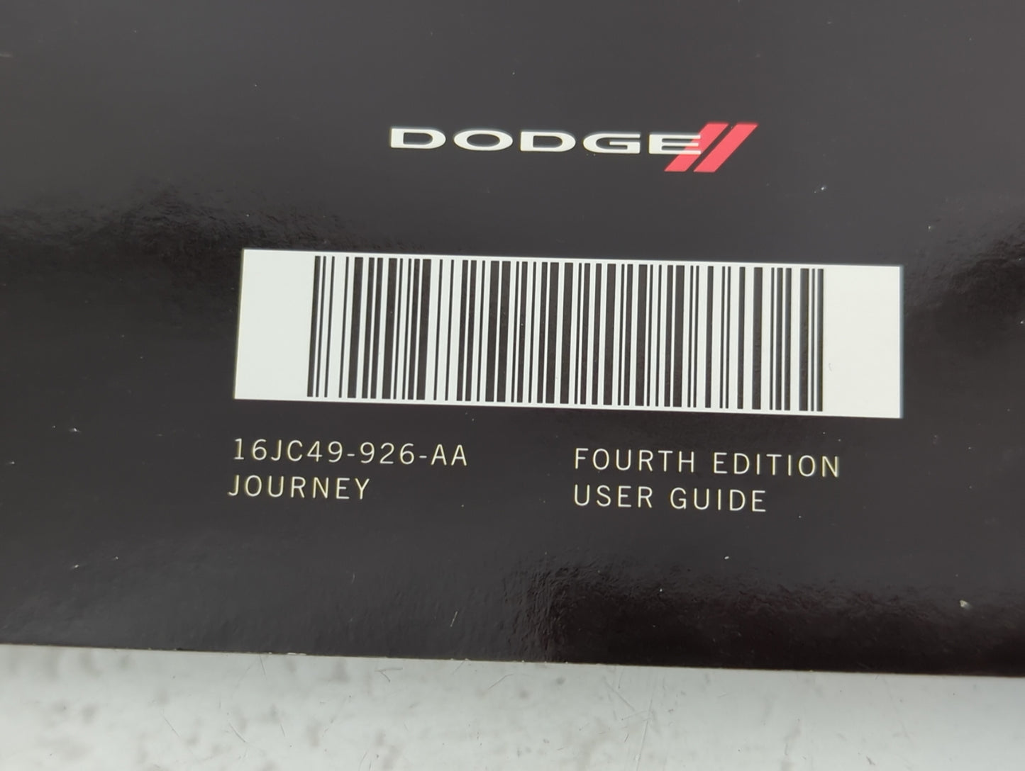 2016 Dodge Journey Owners Manual Book Guide P/N:16JC49-926-AA OEM Used Auto Parts - Oemusedautoparts1.com