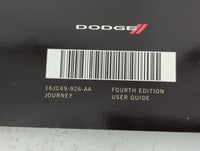2016 Dodge Journey Owners Manual Book Guide P/N:16JC49-926-AA OEM Used Auto Parts - Oemusedautoparts1.com