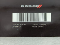 2016 Dodge Journey Owners Manual Book Guide P/N:16JC49-926-AA OEM Used Auto Parts - Oemusedautoparts1.com