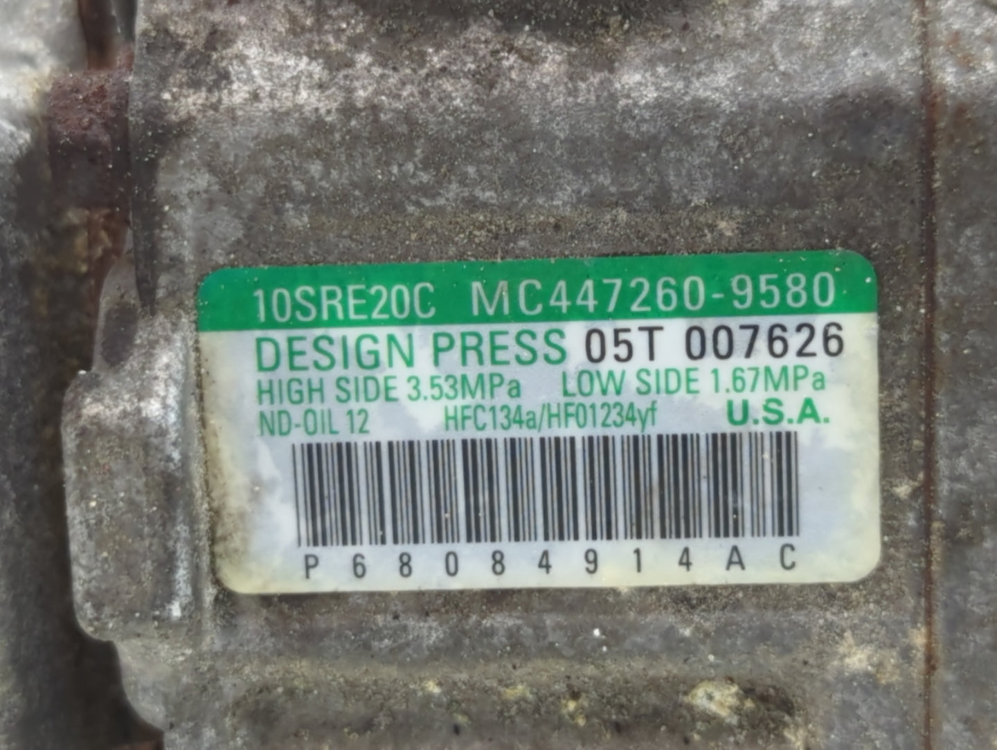 2011-2019 Dodge Journey Air Conditioning A/c Ac Compressor Oem - Oemusedautoparts1.com
