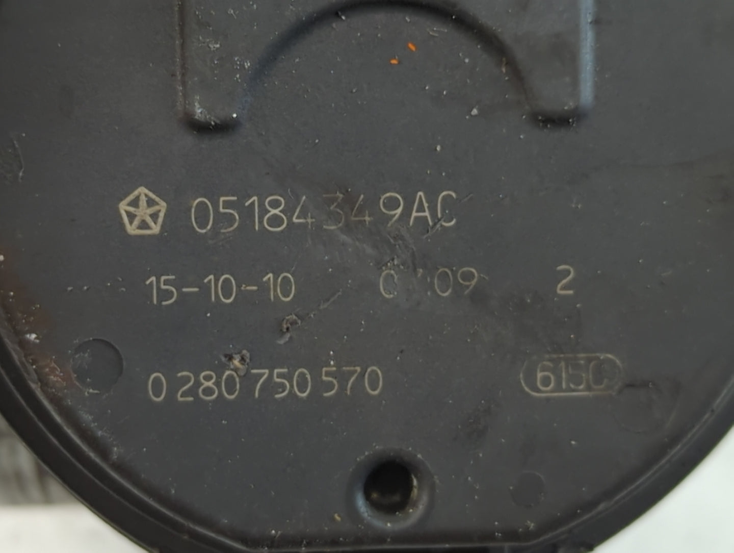2011-2019 Dodge Journey Throttle Body P/N:0 280 750 570 05184349AC Fits OEM Used Auto Parts - Oemusedautoparts1.com