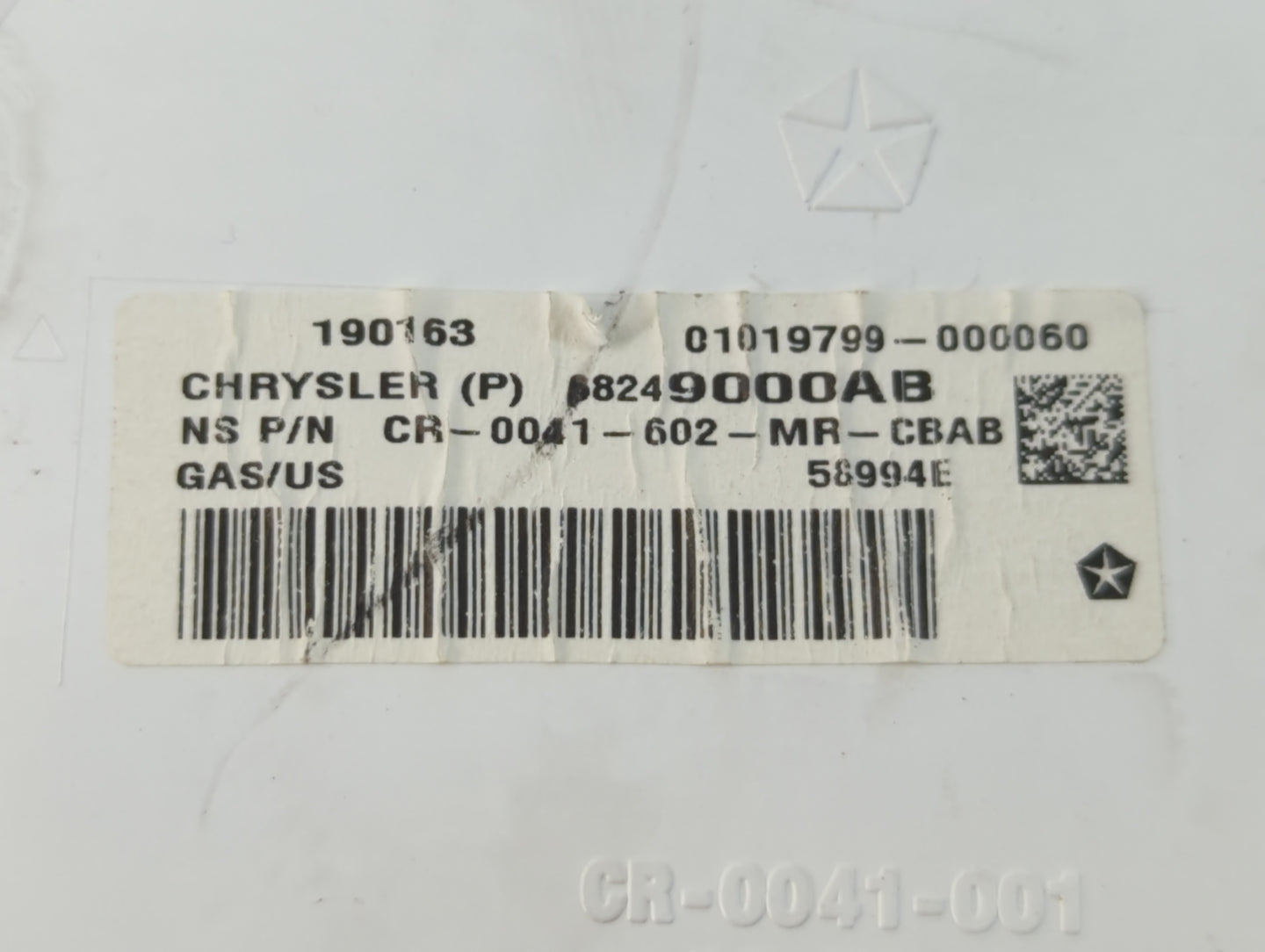 2016 Dodge Journey Instrument Cluster Speedometer Gauges P/N:190163 58994E, cr-0041-602-MR-CBAB Fits OEM Used Auto Parts - O