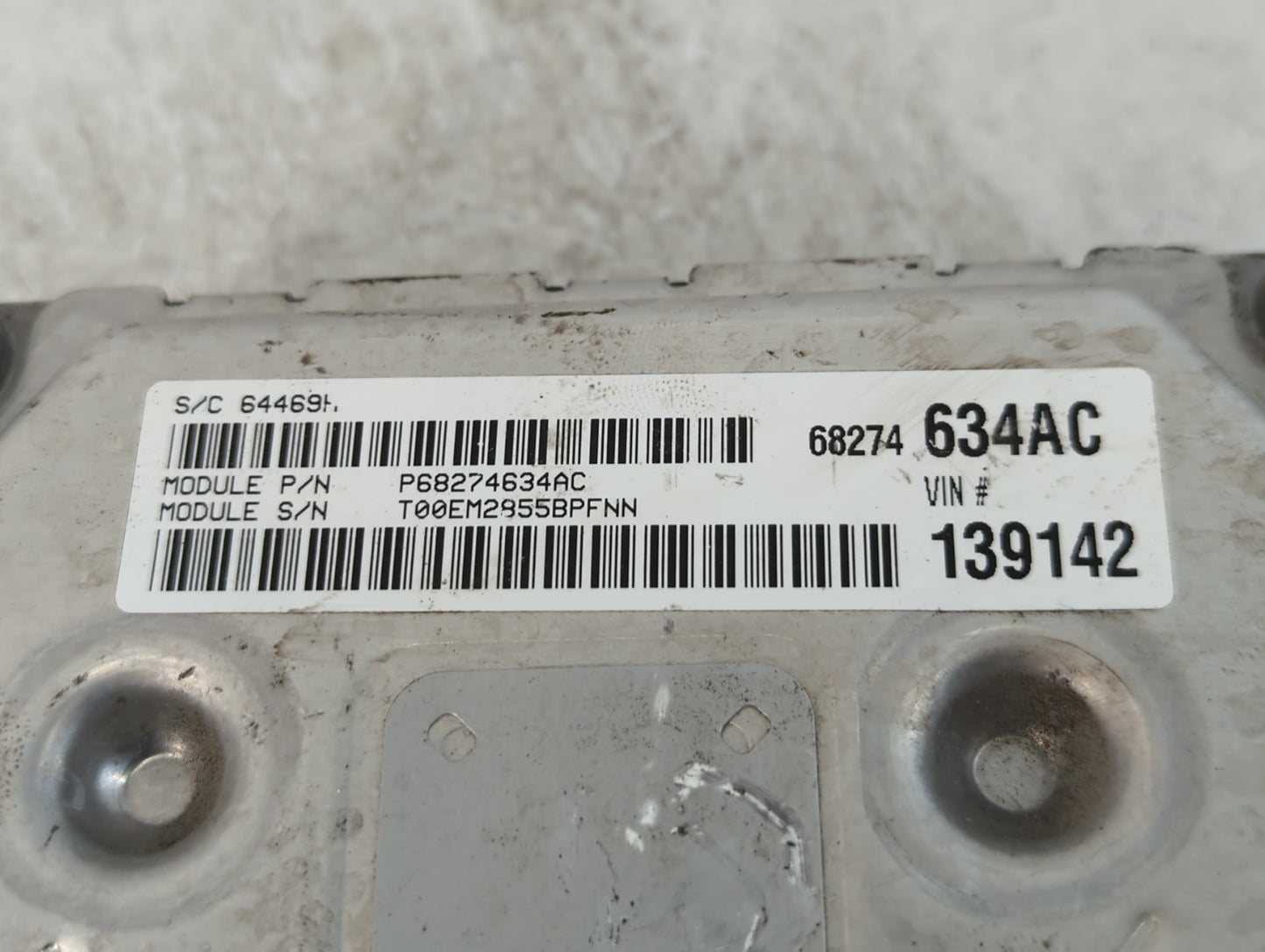 2016-2020 Dodge Journey PCM Engine Control Computer ECU ECM PCU OEM P/N:P68259127AA Fits Fits 2016 2017 2018 2019 2020 OEM U