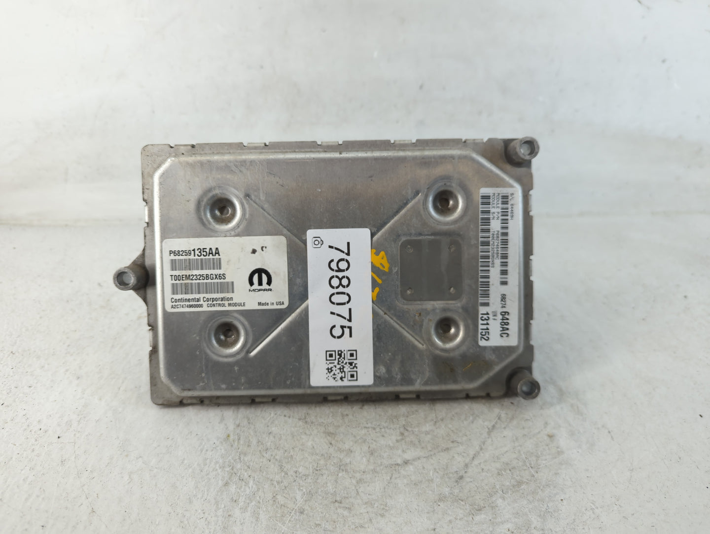 2016-2019 Dodge Journey PCM Engine Control Computer ECU ECM PCU OEM P/N:P68259135AA Fits Fits 2016 2017 2018 2019 OEM Used A