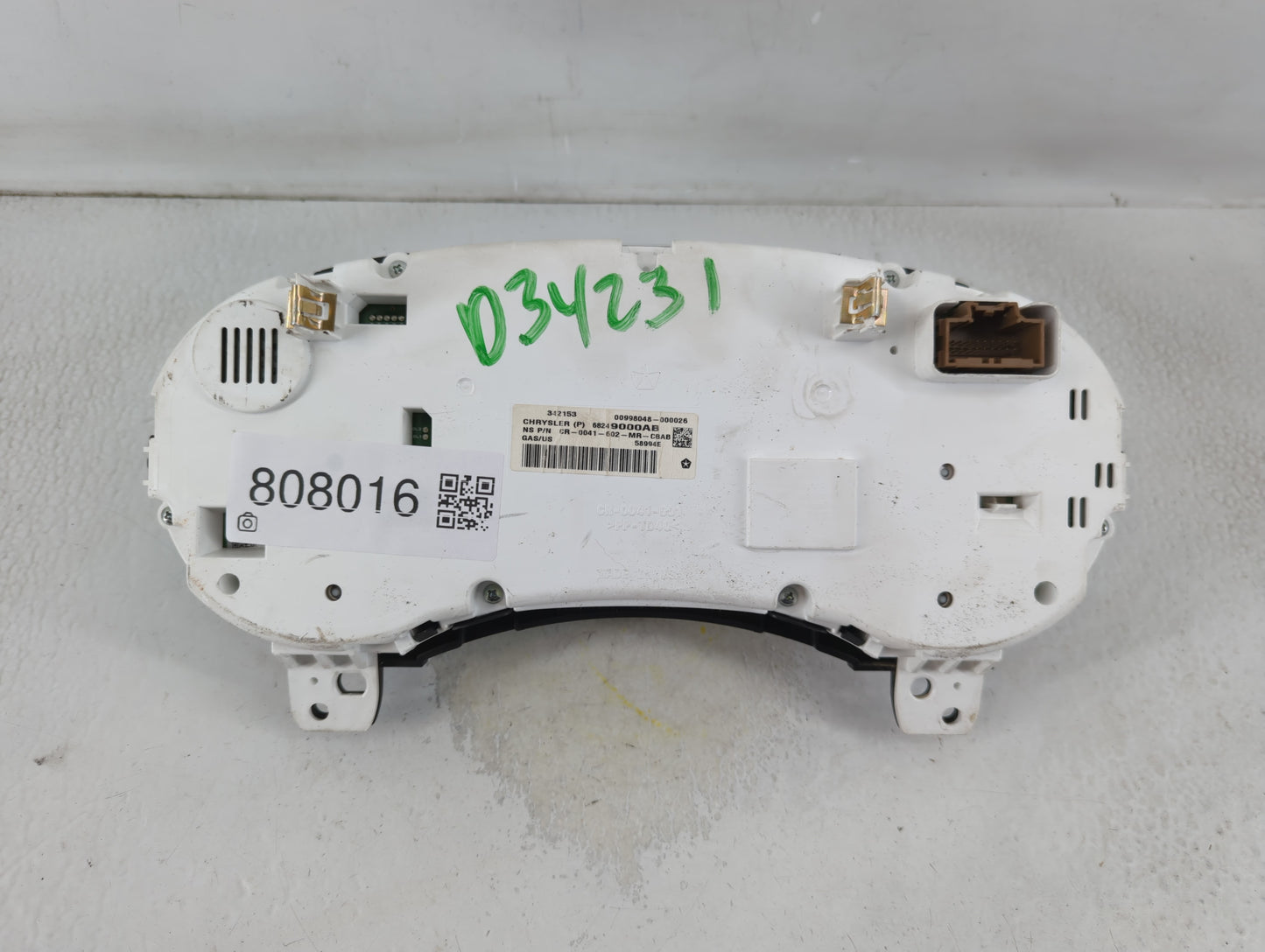 2016 Dodge Journey Instrument Cluster Speedometer Gauges P/N:68249000AB Fits OEM Used Auto Parts - Oemusedautoparts1.com