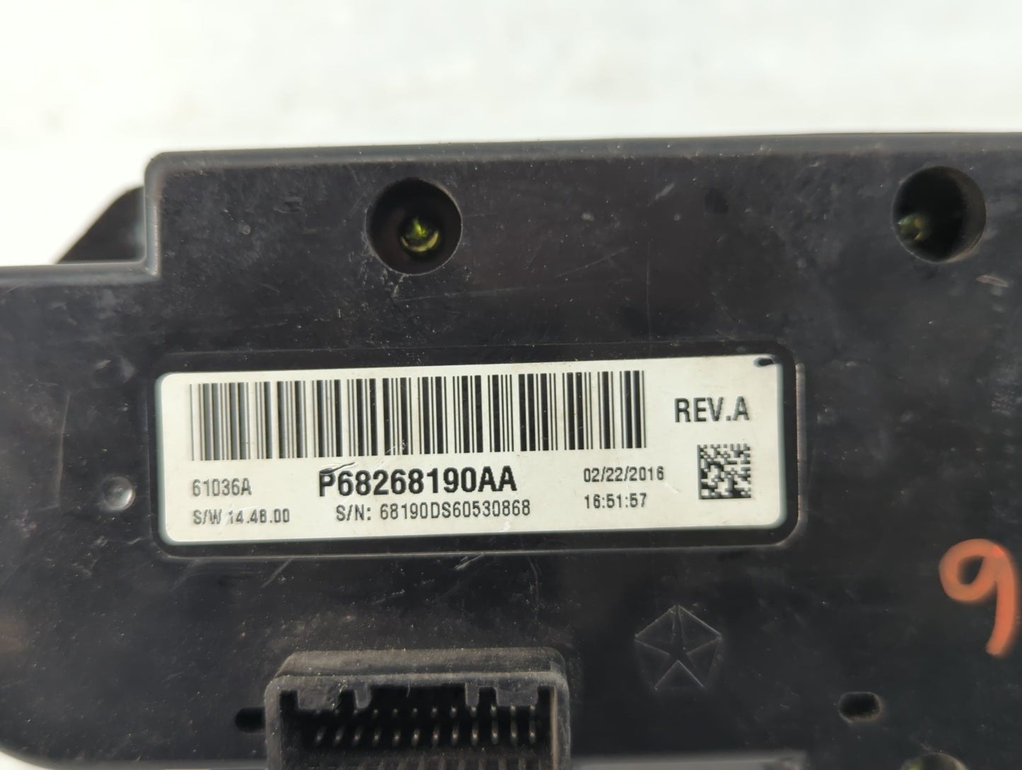 2016 Dodge Ram 1500 Climate Control Module Temperature AC/Heater Replacement P/N:P68268190AA Fits OEM Used Auto Parts - Oemu