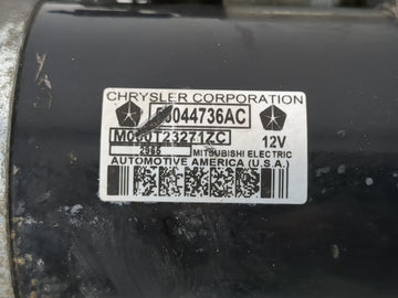 2016 Dodge Ram 1500 Car Starter Motor Solenoid OEM P/N:56044736AC Fits OEM Used Auto Parts