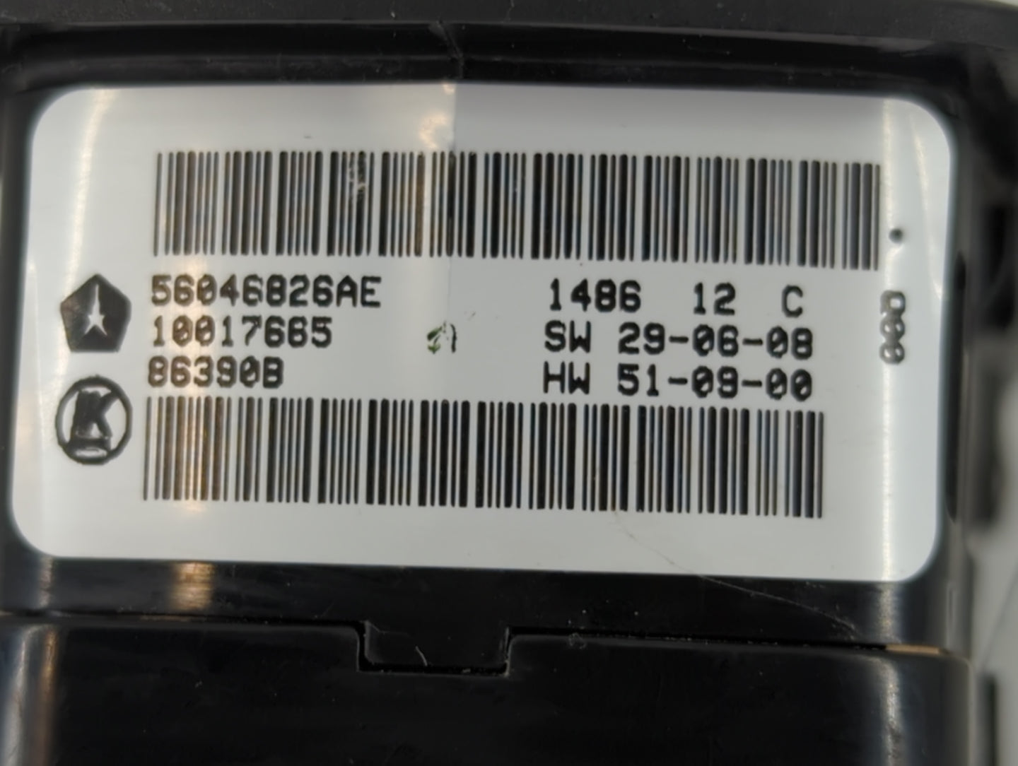 2016 Dodge Ram 1500 Master Power Window Switch Replacement Driver Side Left P/N:56046826AE Fits Fits 2017 2018 2019 2020 202