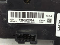 2016 Dodge Ram 1500 Climate Control Module Temperature AC/Heater Replacement P/N:P68268190AA Fits OEM Used Auto Parts - Oemu