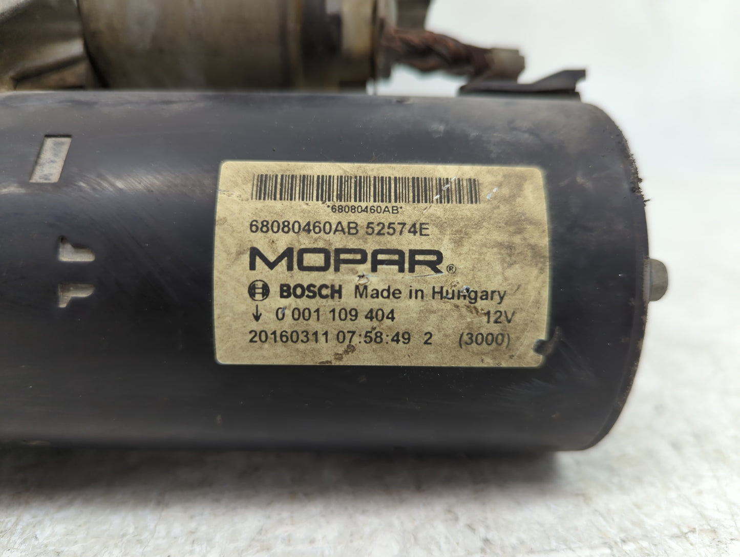 2016 Dodge Ram 1500 Car Starter Motor Solenoid OEM P/N:68080460AB 68080460AA Fits Fits 2014 2015 2017 2018 2020 2021 2022 OE