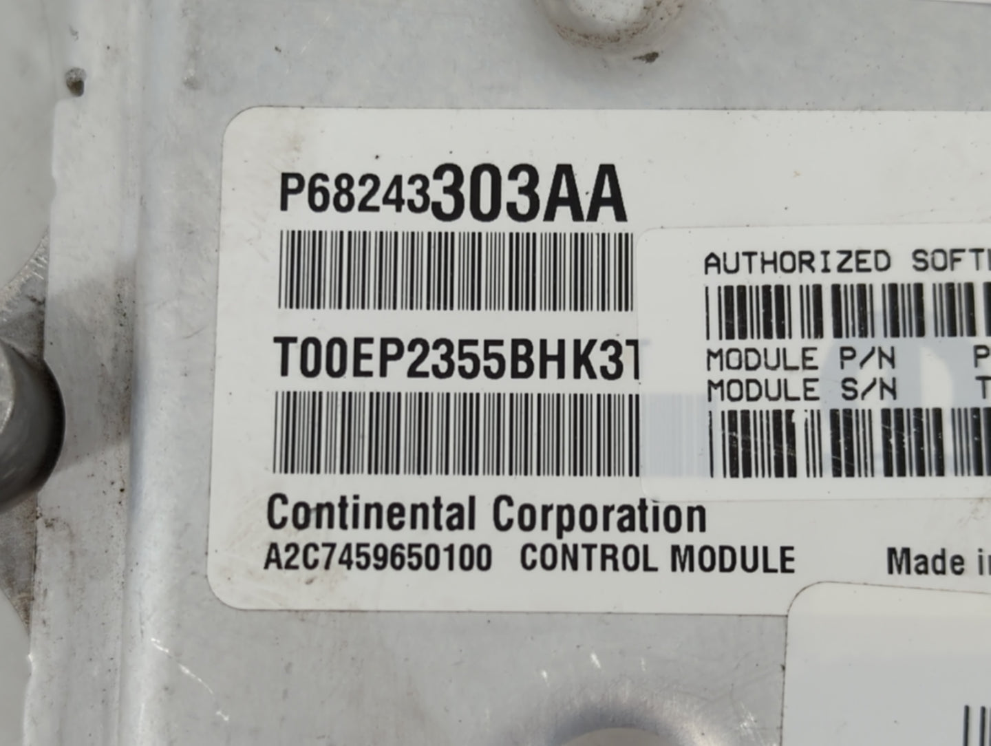 2016 Dodge Ram 1500 PCM Engine Control Computer ECU ECM PCU OEM P/N:P68243303AA 68434915AC Fits Fits 2017 2018 2019 2020 OEM