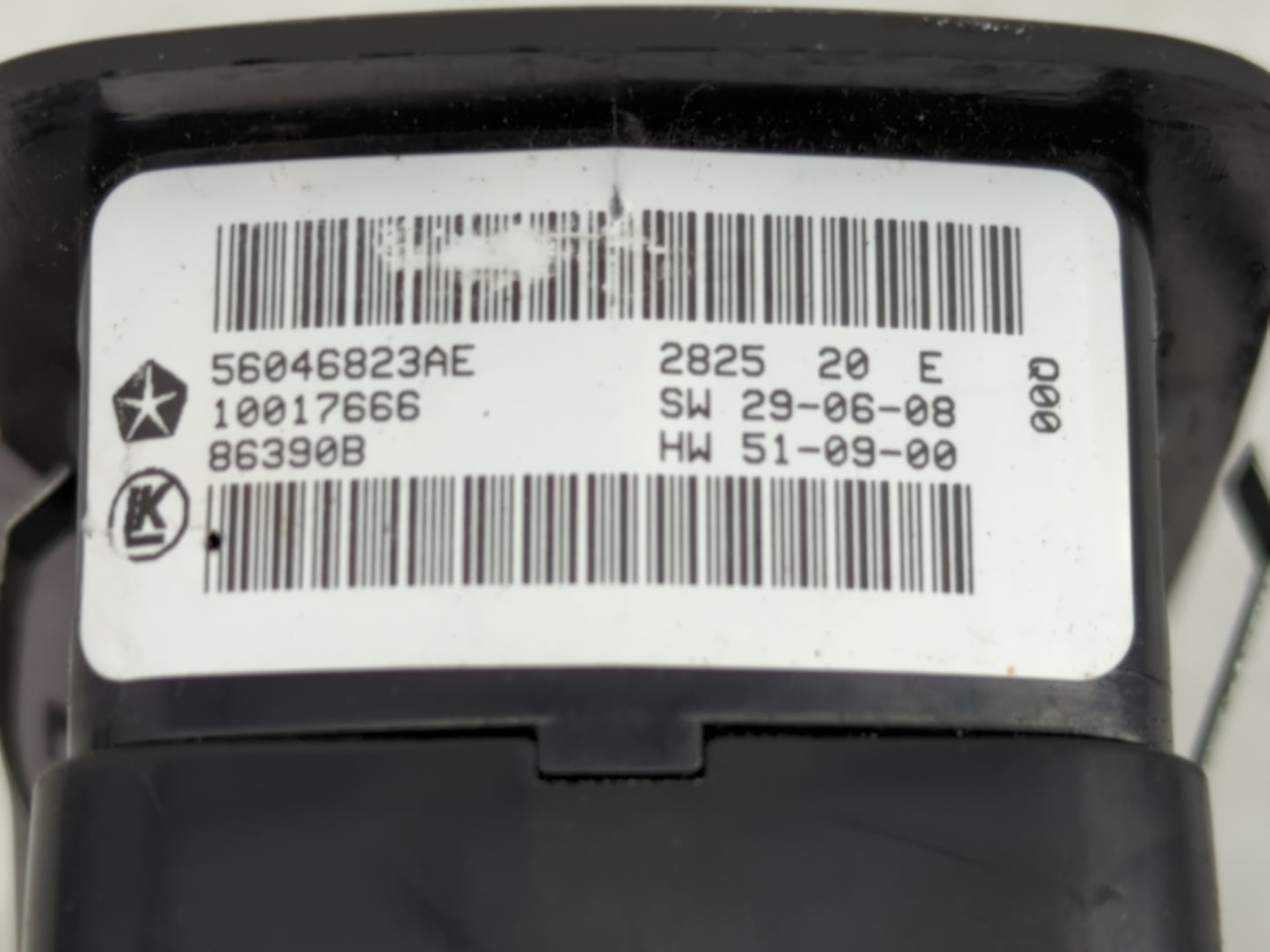 2016 Dodge Ram 1500 Master Power Window Switch Replacement Driver Side Left P/N:86390B 10017666 Fits OEM Used Auto Parts - O