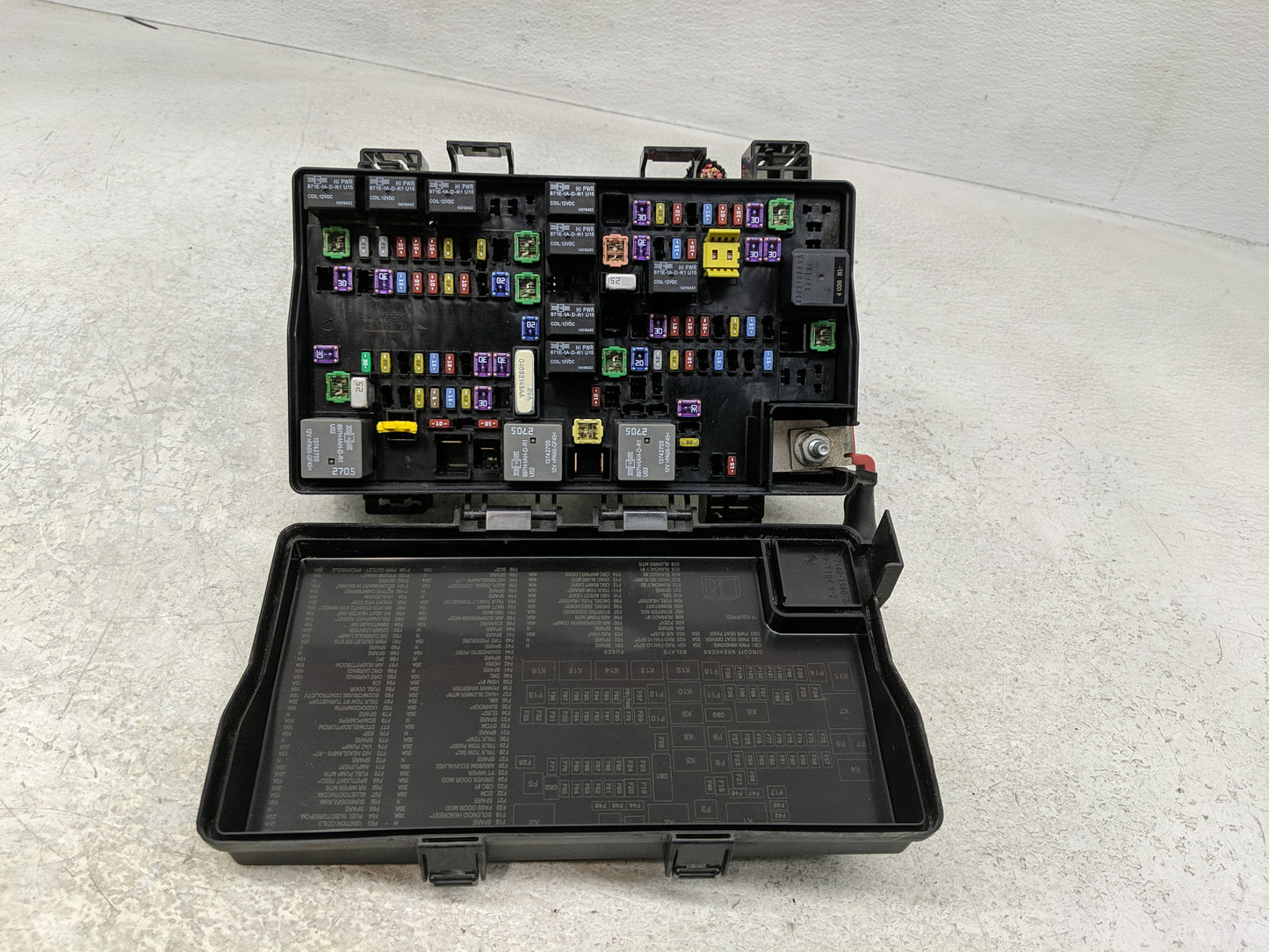 2016 Dodge Ram 1500 Fusebox Fuse Box Panel Relay Module P/N:7140-1980-30 Fits OEM Used Auto Parts - Oemusedautoparts1.com