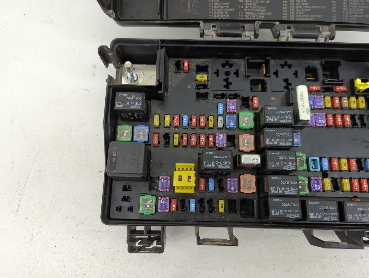 2016 Dodge Ram 1500 Fusebox Fuse Box Panel Relay Module P/N:7140-1980-30 Fits OEM Used Auto Parts - Oemusedautoparts1.com