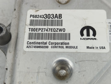 2016 Dodge Ram 1500 PCM Engine Control Computer ECU ECM PCU OEM P/N:68243303AB Fits Fits 2014 2015 2017 2018 OEM Used Auto Parts