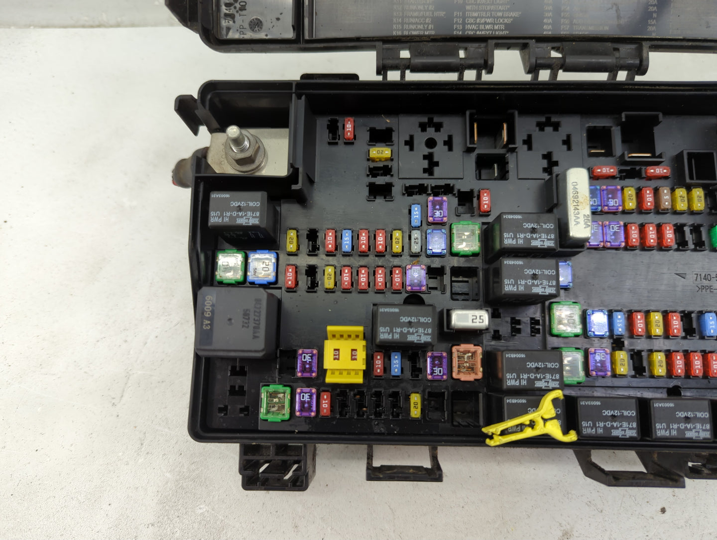 2016 Dodge Ram 1500 Fusebox Fuse Box Panel Relay Module P/N:7140-5131-30 Fits OEM Used Auto Parts - Oemusedautoparts1.com
