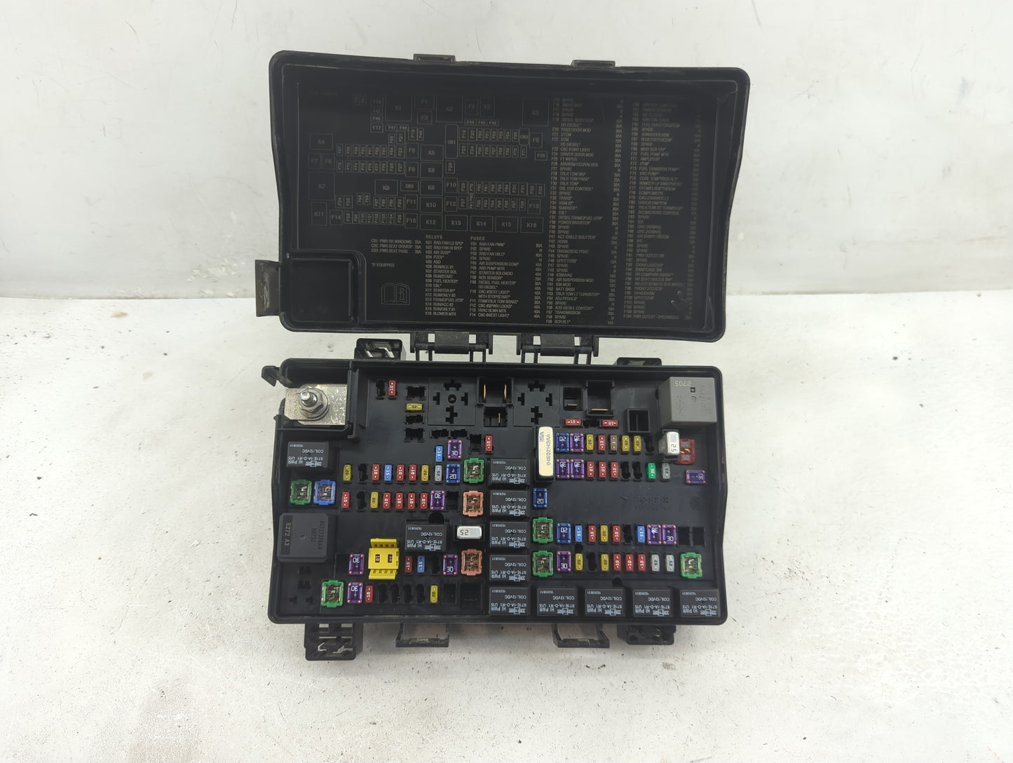 2016 Dodge Ram 1500 Fusebox Fuse Box Panel Relay Module P/N:7140-1980-30 Fits OEM Used Auto Parts - Oemusedautoparts1.com