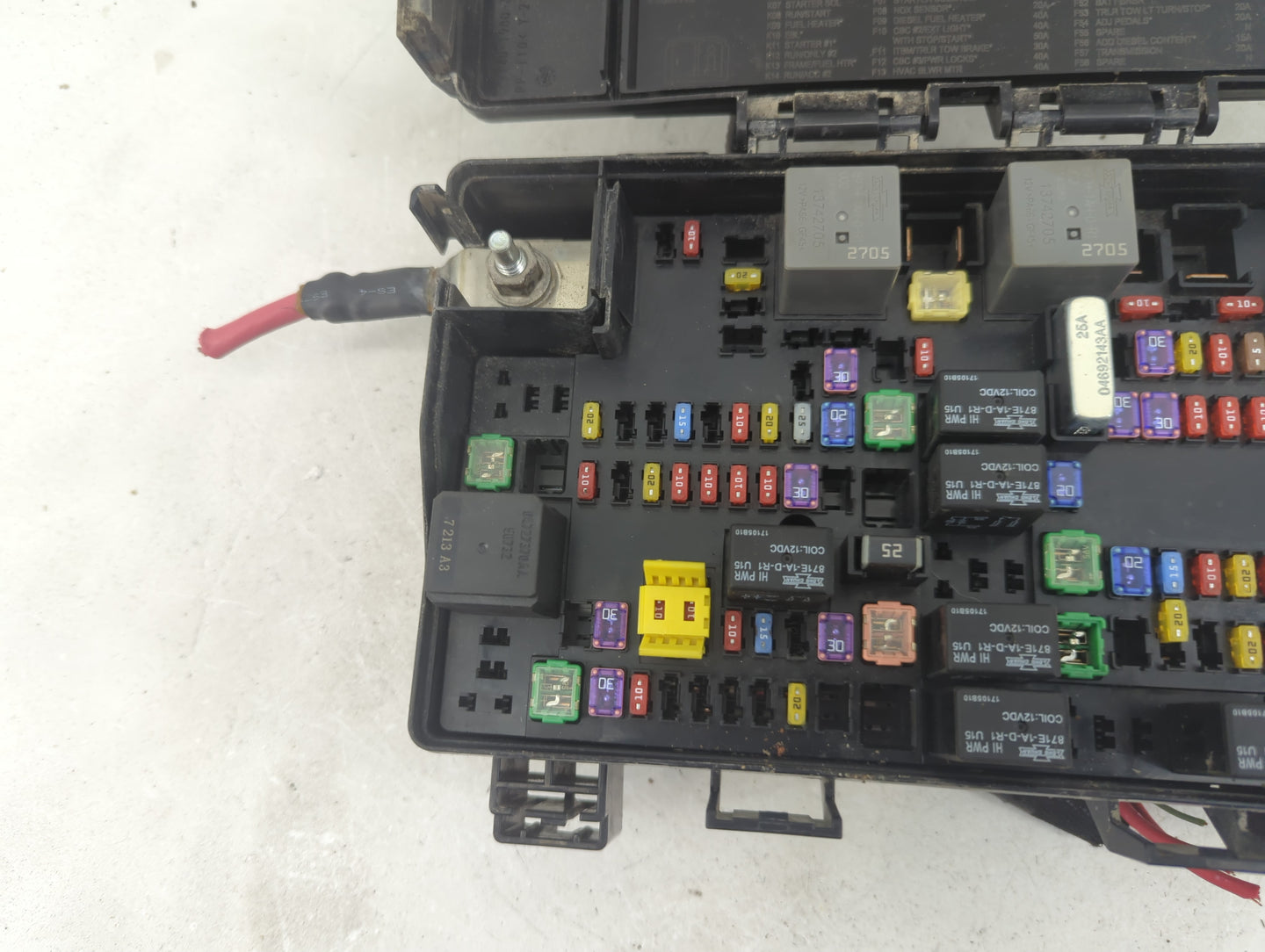 2016 Dodge Ram 1500 Fusebox Fuse Box Panel Relay Module P/N:7140-1980-30 Fits OEM Used Auto Parts - Oemusedautoparts1.com